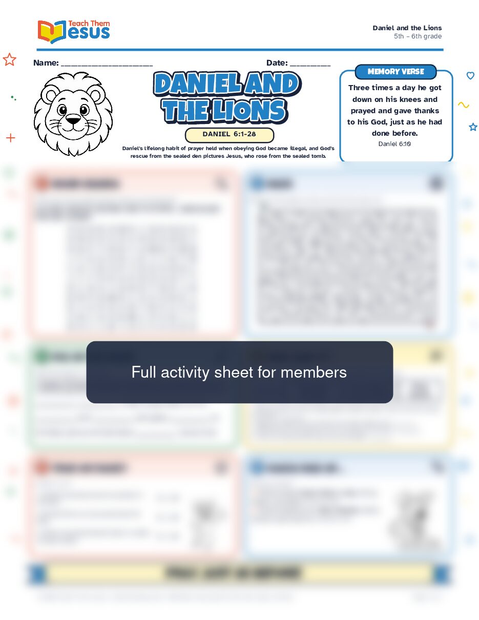Preview of the 5th – 6th grade student handout