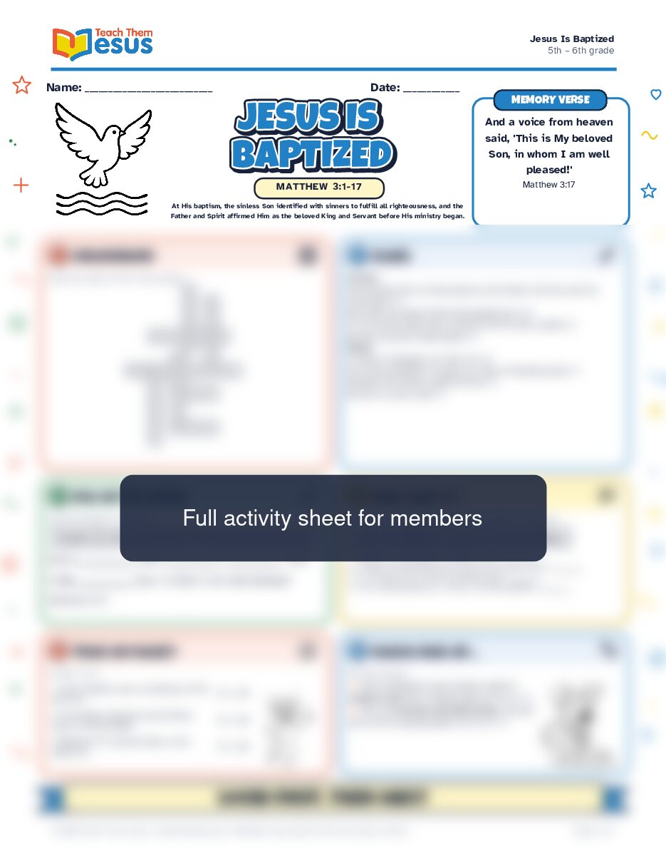 Preview of the 5th – 6th grade student handout
