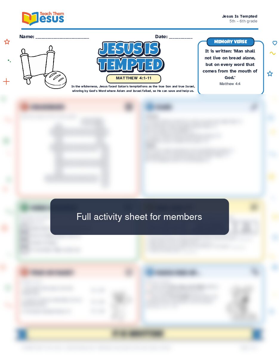 Preview of the 5th – 6th grade student handout