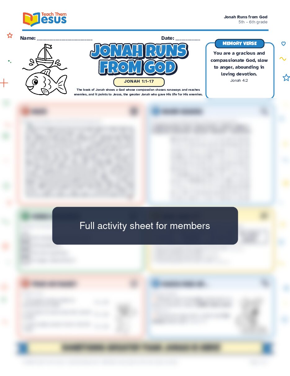 Preview of the 5th – 6th grade student handout