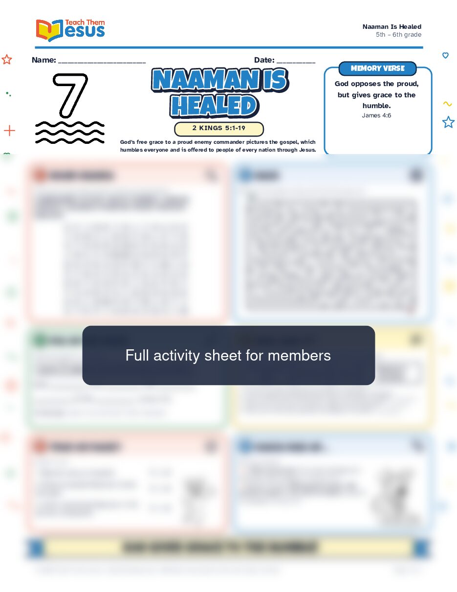 Preview of the 5th – 6th grade student handout