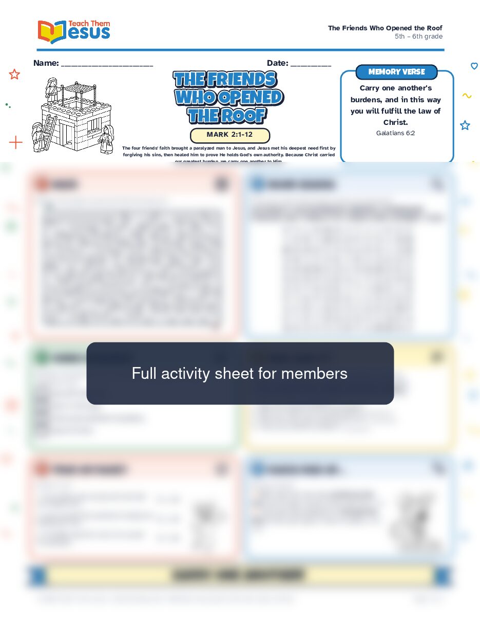 Preview of the 5th – 6th grade student handout